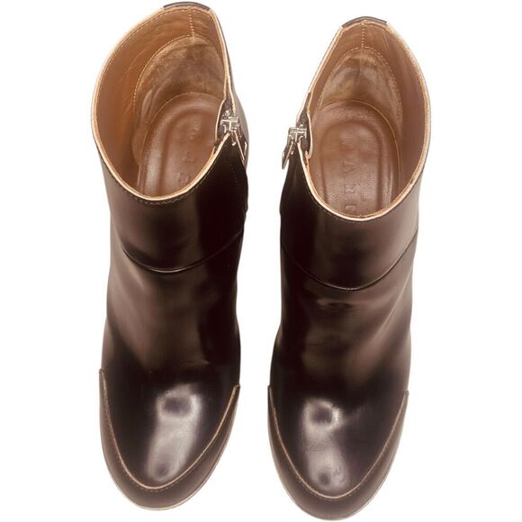 Marni 120MM Brushed Calfskin Ankle Boots - Picture 6 of 14